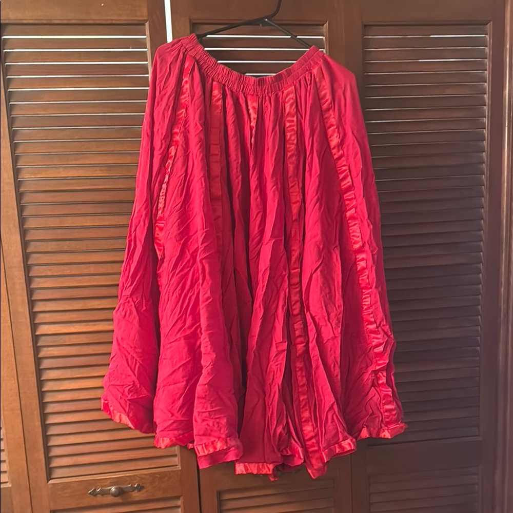 Elegant Red Skirt